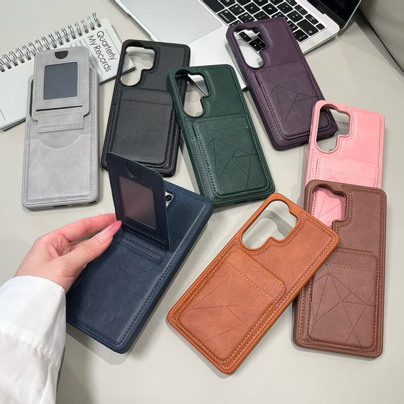 Phone Wallet Combo - เคสโทรศัพท์หนังสังเคราะห์หรูหราพร้อมช่องใส่บัตร สำหรับ Samsung Galaxy S26 Ultra
