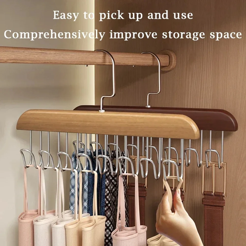 Men'S Accessories Organizer For Wardrobe - ตะขอแขวนเสื้อหลายอันสำหรับผู้หญิงสำหรับใส่เสื้อผ้ากล่องใส่เสื้อผ้าอุปกรณ์เสริมสำหรับตู้เสื้อผ้าที่จัดผ้าพันคอให้มีสายรัดแบบผูกสำหรับผู้ชาย