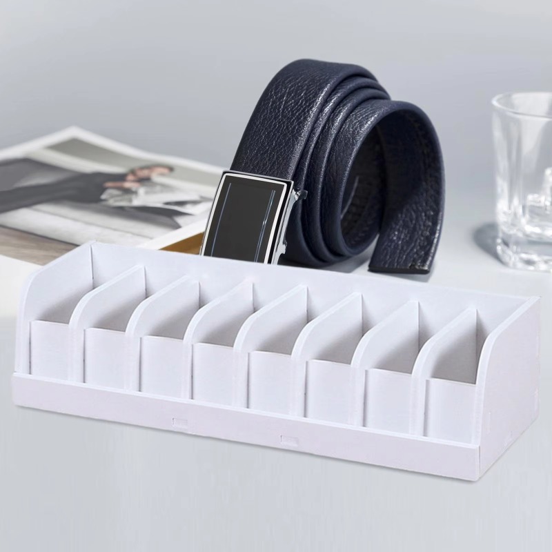 Men'S Accessories Organizer For Wardrobe - เข็มขัดOrganizerกล่อง 6/8/10 กริดเข็มขัดไม้สําหรับตู้เสื้อผ้าลิ้นชักเข็มขัดRack Tieกล่องเก็บสําหรับชายอุปกรณ์ห้องน้ํา