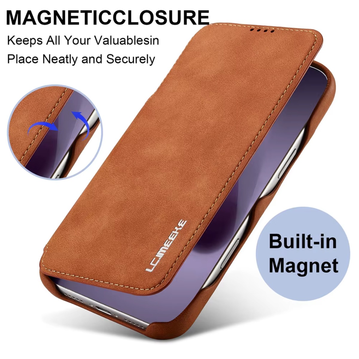 Phone Wallet Combo - เคสโทรศัพท์แบบกระเป๋าหนังพับแม่เหล็กพร้อมช่องใส่บัตร สำหรับ Apple iPhone 17 Air