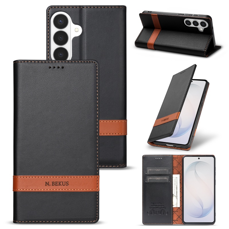 Phone Wallet Combo - กระเป๋าใส่บัตรป้องกัน RFID พร้อมเคสโทรศัพท์แบบพับได้สำหรับ Samsung Galaxy A57