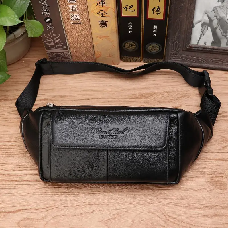 กระเป๋าคาดเอวหนังแท้สำหรับผู้ช - Men Accessories Box บทวิจารณ์และราคา