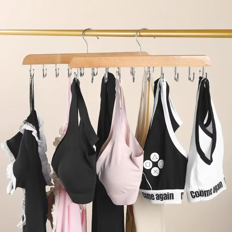 ไม้แขวนเสื้อผ้าแบบไม้ ที่แขวนเ - Men'S Accessories Organizer For Wardrobe บทวิจารณ์และราคา