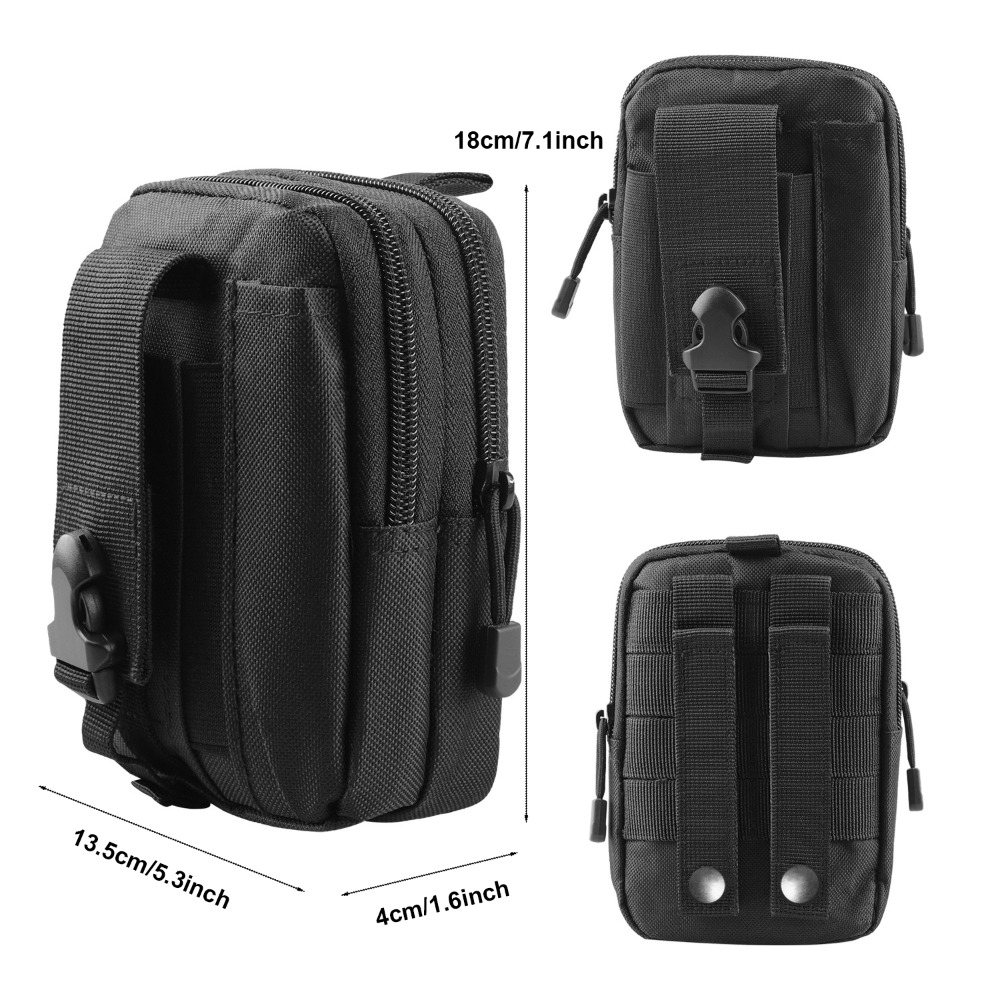 กระเป๋าคาดเอวแบบยุทธวิธี Molle - Men Accessories Box บทวิจารณ์และราคา