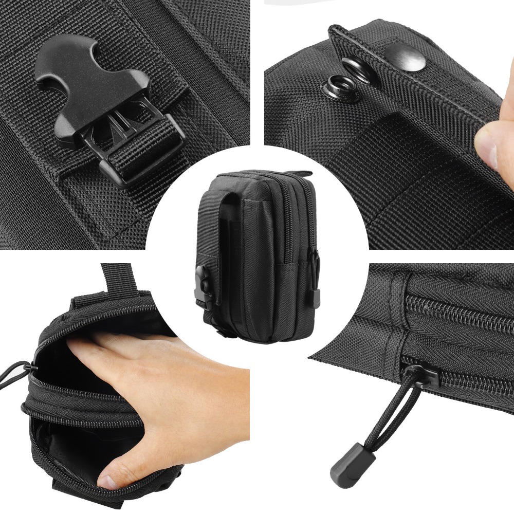 กระเป๋าคาดเอวแบบยุทธวิธี Molle - Men Accessories Box บทวิจารณ์และราคา