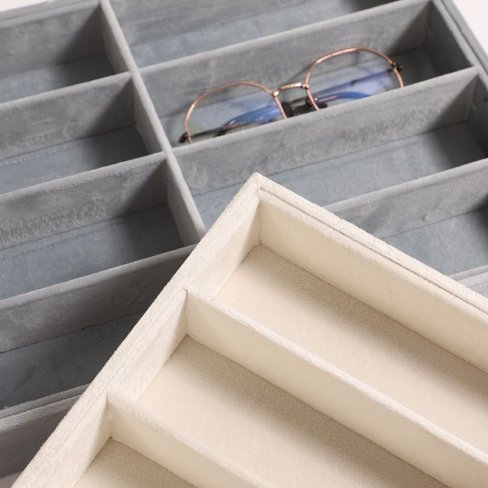 กล่องเก็บแว่นตาสีเบจ-เทา แบบซ้ - Men'S Accessories Organizer Tray บทวิจารณ์และราคา