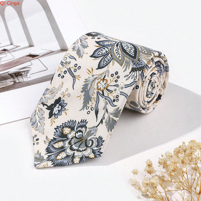 เนคไทลายดอกไม้สีน้ำเงินและสีเบ - Men'S Accessories Essentials บทวิจารณ์และราคา