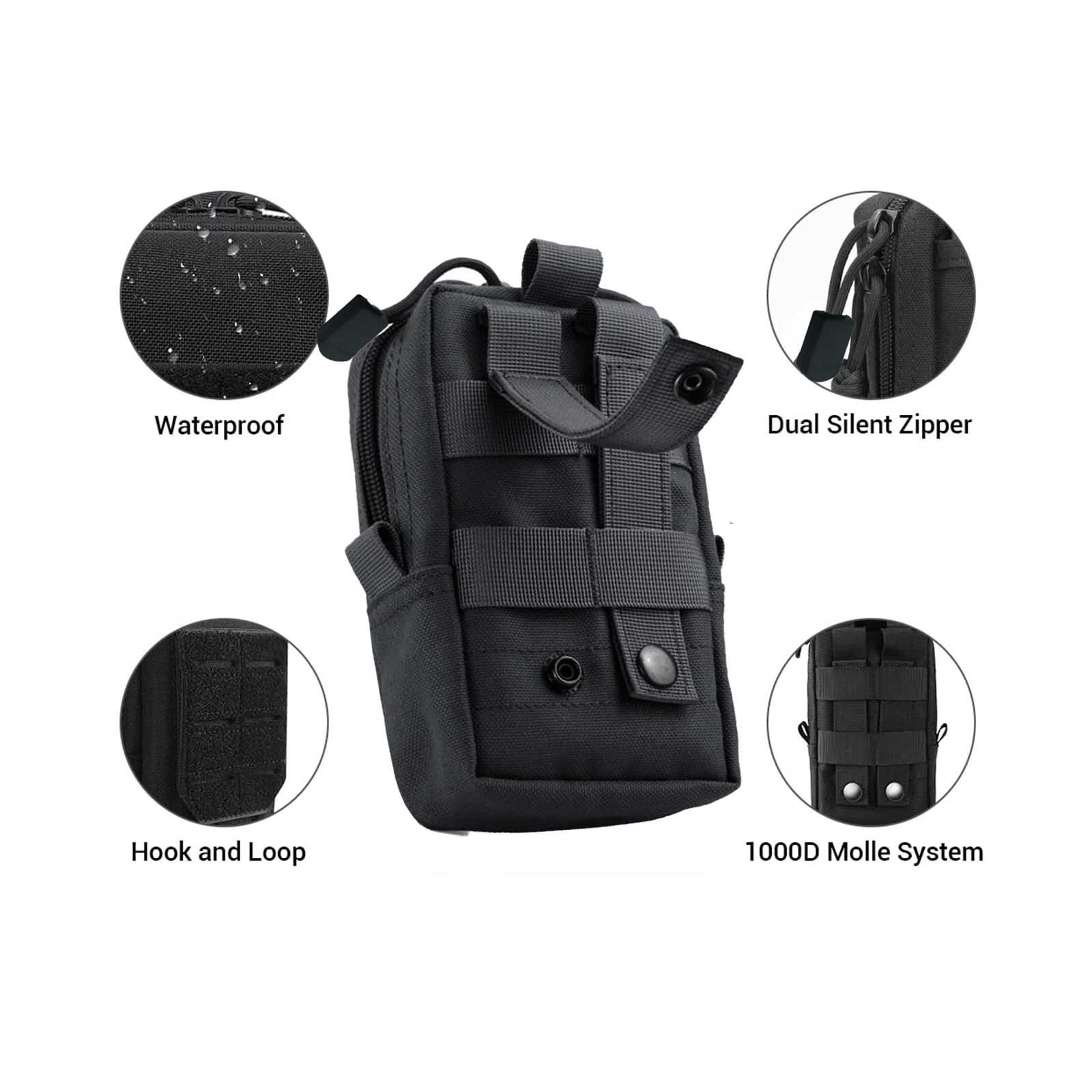 ยุทธวิธีMolleกระเป๋าเอวกระเป๋า - Men Accessories Box บทวิจารณ์และราคา