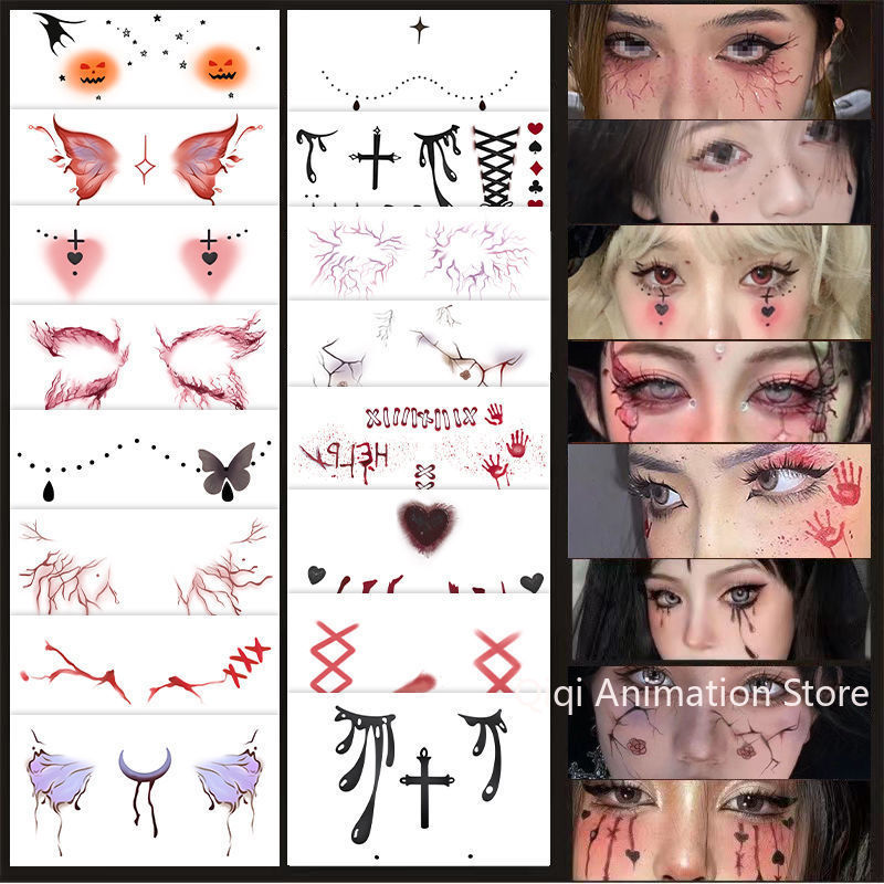 สติกเกอร์รอยสักกันน้ำลายแผลเป็ - Men Accessories For Party บทวิจารณ์และราคา
