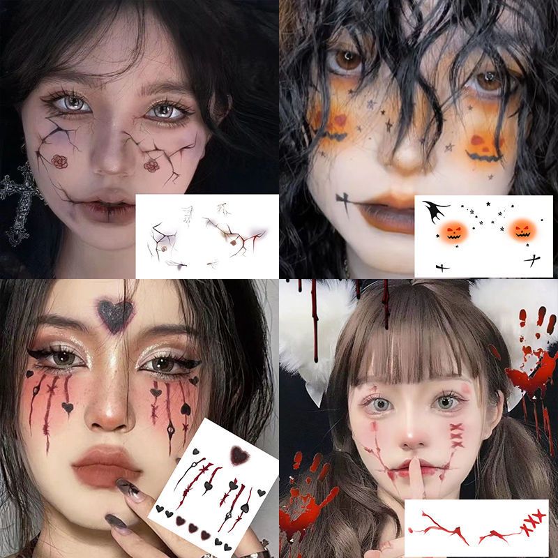 สติกเกอร์รอยสักกันน้ำลายแผลเป็ - Men Accessories For Party บทวิจารณ์และราคา