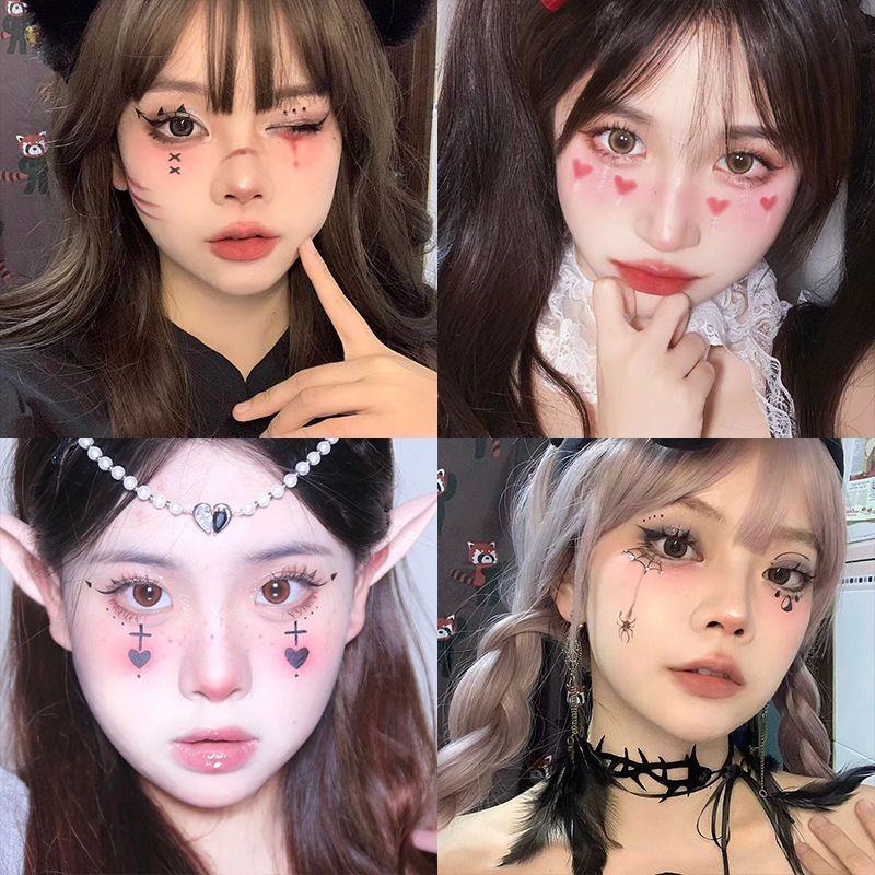 สติกเกอร์รอยสักกันน้ำลายแผลเป็ - Men Accessories For Party บทวิจารณ์และราคา