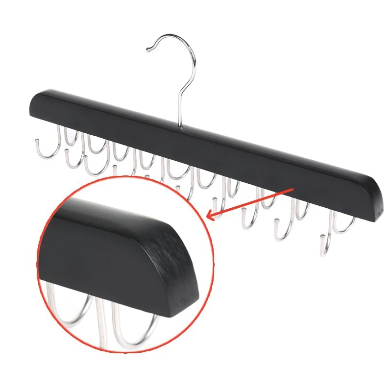 ราวแขวนเข็มขัดไม้ ที่เก็บผ้าพั - Men'S Accessories Organizer For Wardrobe บทวิจารณ์และราคา